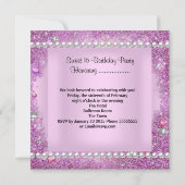 Sweet 16 Sweet Sixteen  Roze Pearl Kaart (Achterkant)