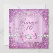 Sweet 16 Sweet Sixteen  Roze Pearl Kaart (Voorkant)
