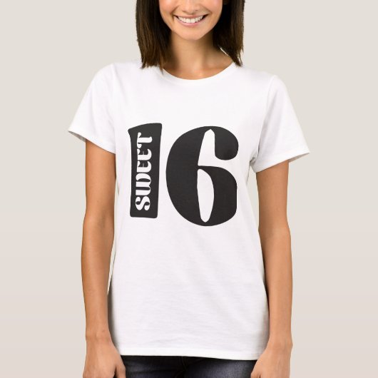 Sweet 16 t-shirt (Voorkant)