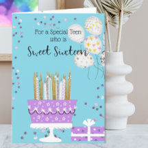 Sweet 16 Taart en Kaarsen Verjaardag