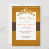 Sweet 16/tiara/topaz uitnodigingen (Achterkant)