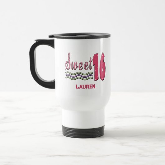 Sweet 16 Travel Mug Reisbeker (Links)