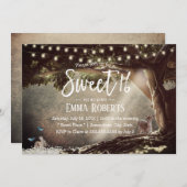 Sweet 16  Tree String Lights Woodland Kaart (Voorkant / Achterkant)