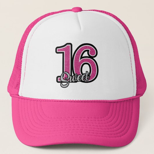 Sweet 16 trucker pet (Voorkant)