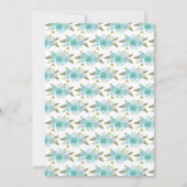 Sweet 16 Turquoise Princess Blonde Girl Kaart (Achterkant)