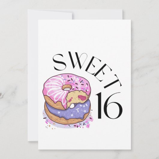 Sweet 16 Uitnodiging (Voorkant)
