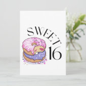 Sweet 16 Uitnodiging (Staand voorkant)