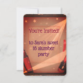 Sweet 16 uitnodiging op zaterdag (Voorkant)