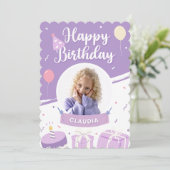 Sweet 16 uitnodiging op zaterdag (Staand voorkant)