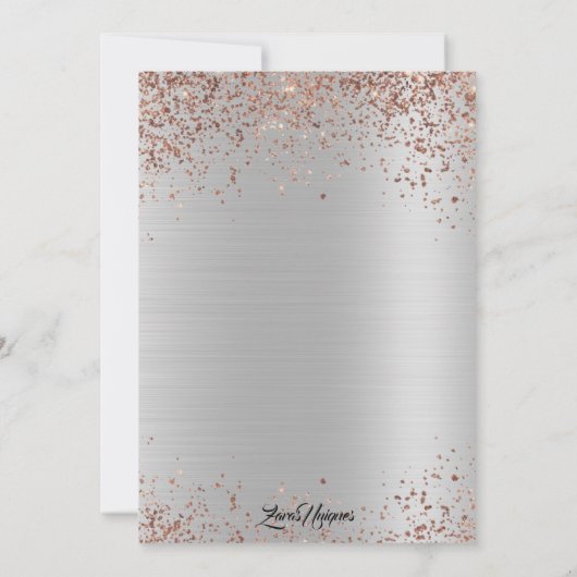 Sweet 16 uitnodiging op zaterdag (Achterkant)