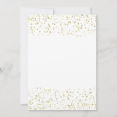 Sweet 16 uitnodiging succulenten faux gold confett (Achterkant)