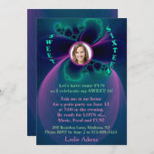 SWEET 16 uitnodiging van de Partij van de Schrappi (Voorkant / Achterkant)