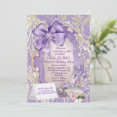 Sweet 16 Uitnodigingen van de Quinceanera Party (Staand voorkant)