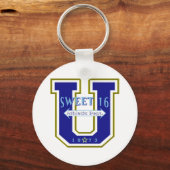 Sweet 16 University Athletic Department Sleutelhanger (Voorkant)