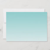 Sweet 16 verjaardag Aqua Blue Glitter Glam Foto Kaart (Achterkant)