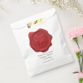 Sweet 16 verjaardag Dank je Rode Wax-zegel Bedankzakje (Gezegeld)