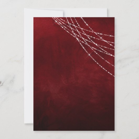 Sweet 16 Verjaardag Diamond Masker Uitnodiging (Achterkant)