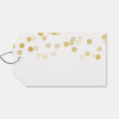 Sweet 16 Verjaardag Faux Gouden Folie Glitter Ligh Cadeaulabel (Achterkant Horizontaal)