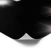 Sweet 16 Verjaardag Heet Roze Neon Glow Donkere Fe Poster (Hoek)