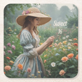  Sweet 16 Verjaardag Kartonnen Onderzetters