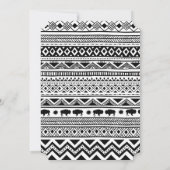 Sweet 16 Verjaardag Nodig Boho Buffalo Tribal Patt Kaart (Achterkant)