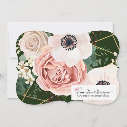 Sweet 16 Verjaardag Nodig Geometrische Tuinjager u Kaart (Achterkant)