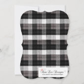 Sweet 16 Verjaardag Nodig XMAS Truck Baffalo Plaid Kaart (Achterkant)