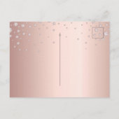 Sweet 16 verjaardag rose goud diamanten save the d briefkaart (Achterkant)