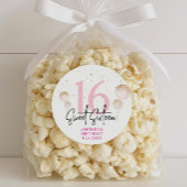 Sweet 16 Verjaardag Stickers voor gunsten, geschen