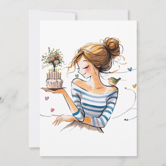 Sweet 16 Verjaardag Uitnodiging met Roze Rozen en (Achterkant)