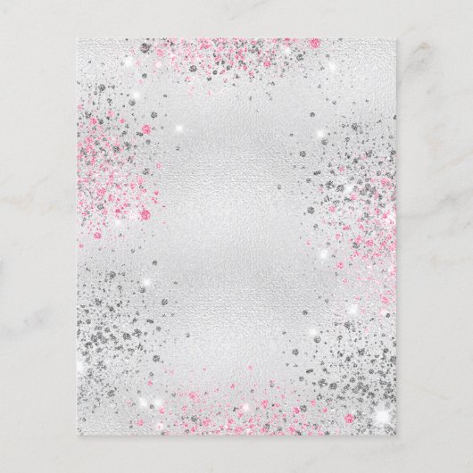 Sweet 16 verjaardag zilver roze glitter uitnodigin