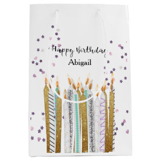 Sweet 16 Verjaardagkaarsen Middelgrote Gift Bag Medium Cadeauzakje