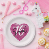 Sweet 16 verjaardagsfeest Borden Papieren Bordje (Feest)