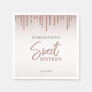 Sweet 16 Verjaardagsfeest Custom Paper Servet