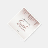 Sweet 16 Verjaardagsfeest Custom Paper Servet (Hoek)