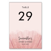 Sweet 16 Verjaardagsfeest Elegant 29 Kaart (Achterkant)