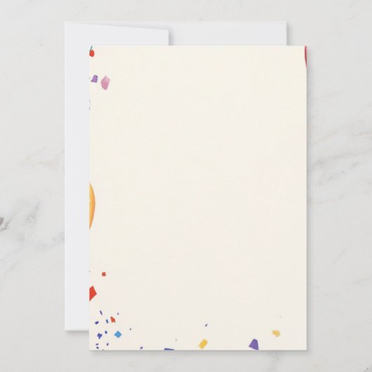 Sweet 16 Verjaardagsfeest I Balloons Kaart (Achterkant)