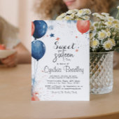 Sweet 16 Verjaardagsfeest I Balloons White Kaart