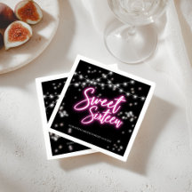 Sweet 16 Verjaardagsfeest met Neon Roze Thema