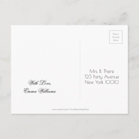 Sweet 16 Verjaardagsfeest Save The Date schoolbord Aankondigingskaart (Achterkant)