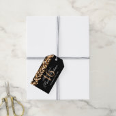 Sweet 16 Verjaardagsfeestje Hollywood Glam Gold Cadeaulabel (Met Touw)