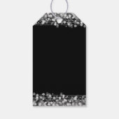 Sweet 16 Verjaardagsfeestje Sparkles Zilver Cadeaulabel (Achterkant)