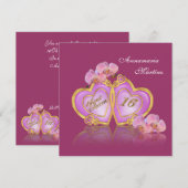 Sweet 16 Verjaardagsfeestuitnodiging elegant Kaart (Voorkant / Achterkant)