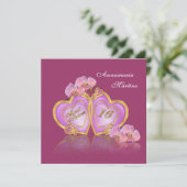 Sweet 16 Verjaardagsfeestuitnodiging elegant Kaart (Staand voorkant)