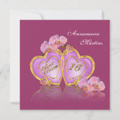 Sweet 16 Verjaardagsfeestuitnodiging elegant Kaart (Voorkant)