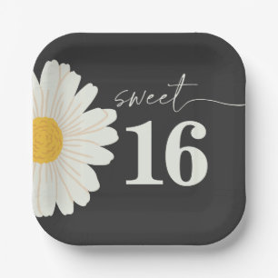 Sweet 16 Verjaardagspapier Borden Papieren Bordje