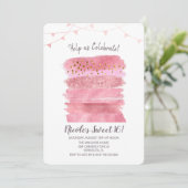 Sweet 16 Verjaardagstaart uitnodiging (Staand voorkant)