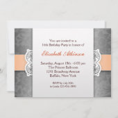 Sweet 16 verjaardagsuitnodiging kaart (Achterkant)