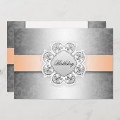 Sweet 16 verjaardagsuitnodiging kaart (Voorkant / Achterkant)