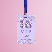 Sweet 16 violet lavendel vip party pass badge